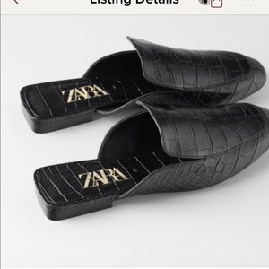 Zara flat mules. Size 39. Worn 2 times!